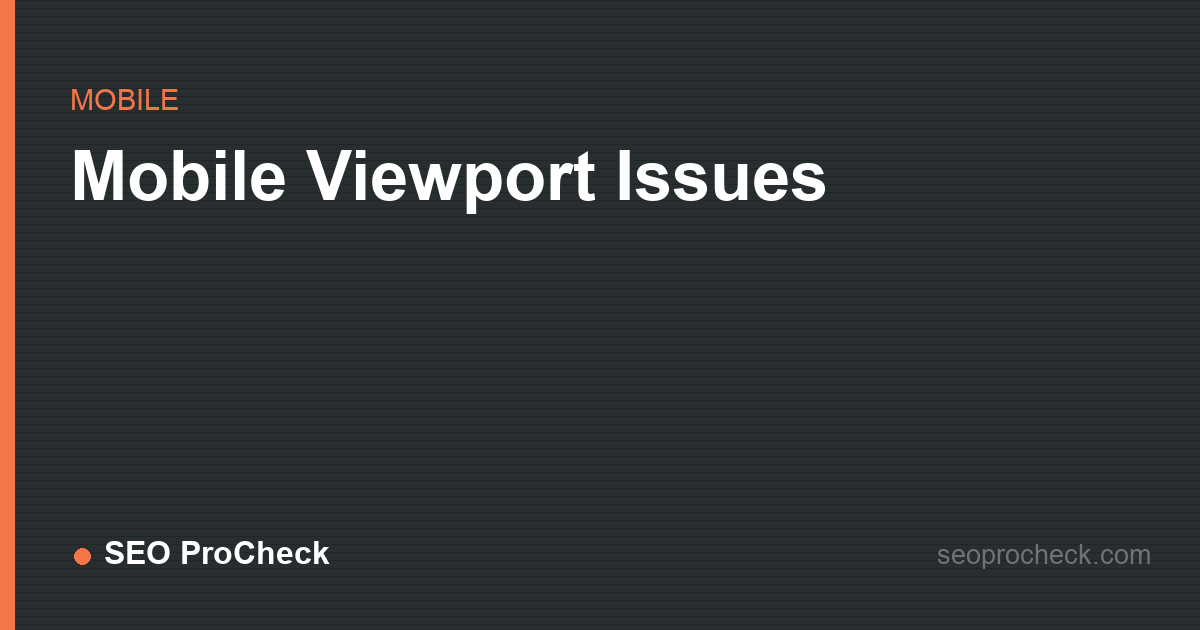 Mobile viewport issues