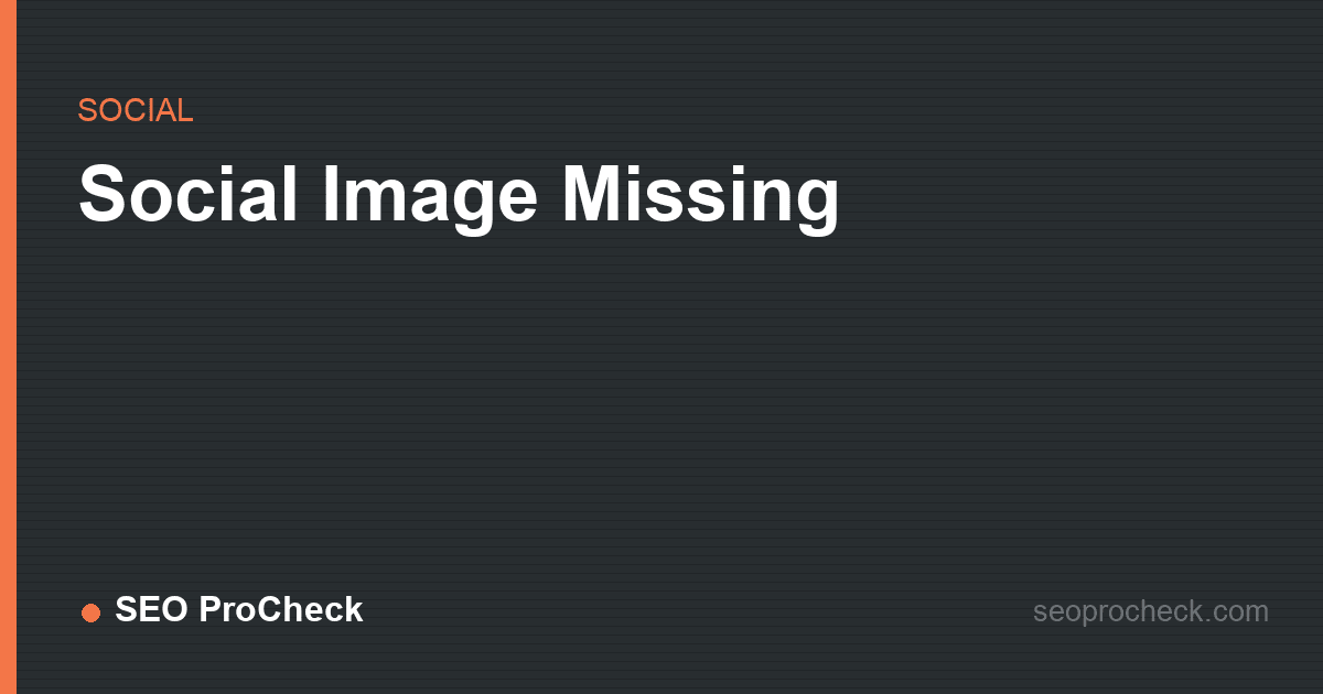 Social image missing