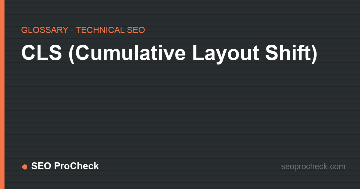 Cls (cumulative layout shift)