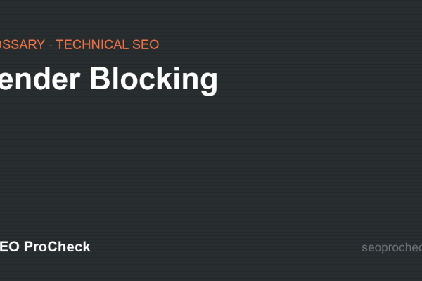 Render Blocking