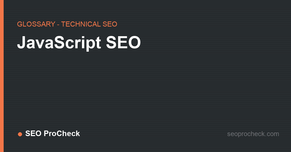 Javascript seo