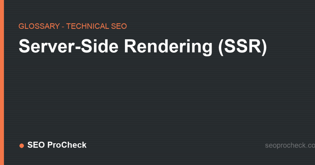 Server-side rendering (ssr) 2 Server-side rendering (ssr)