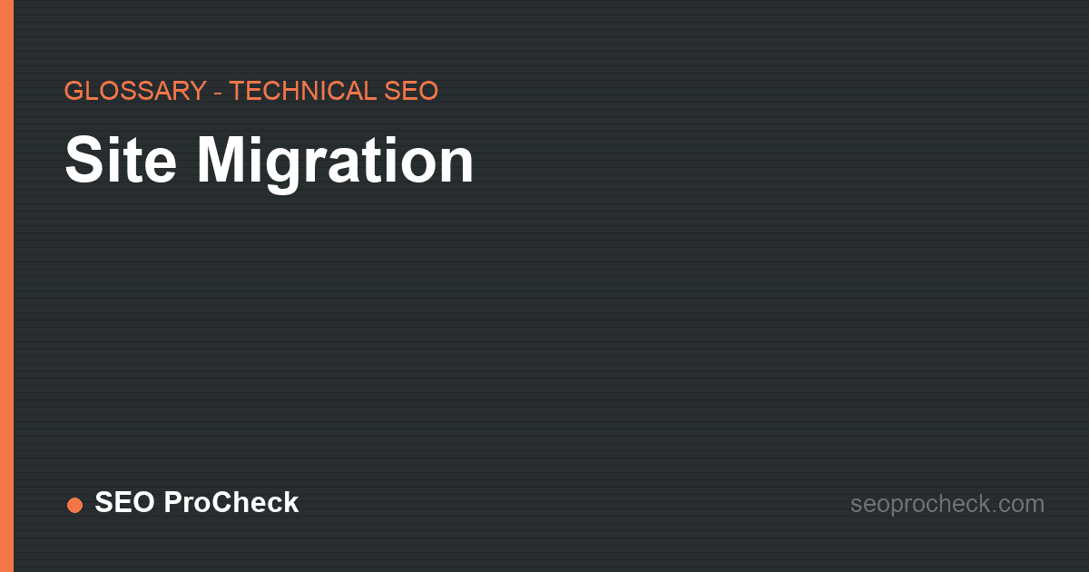 Site migration