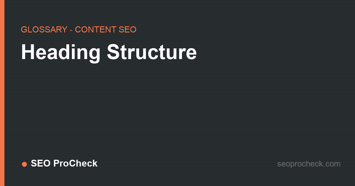 Heading structure