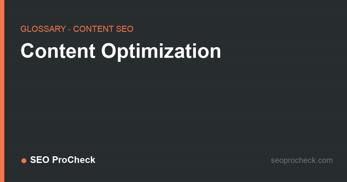 Content optimization