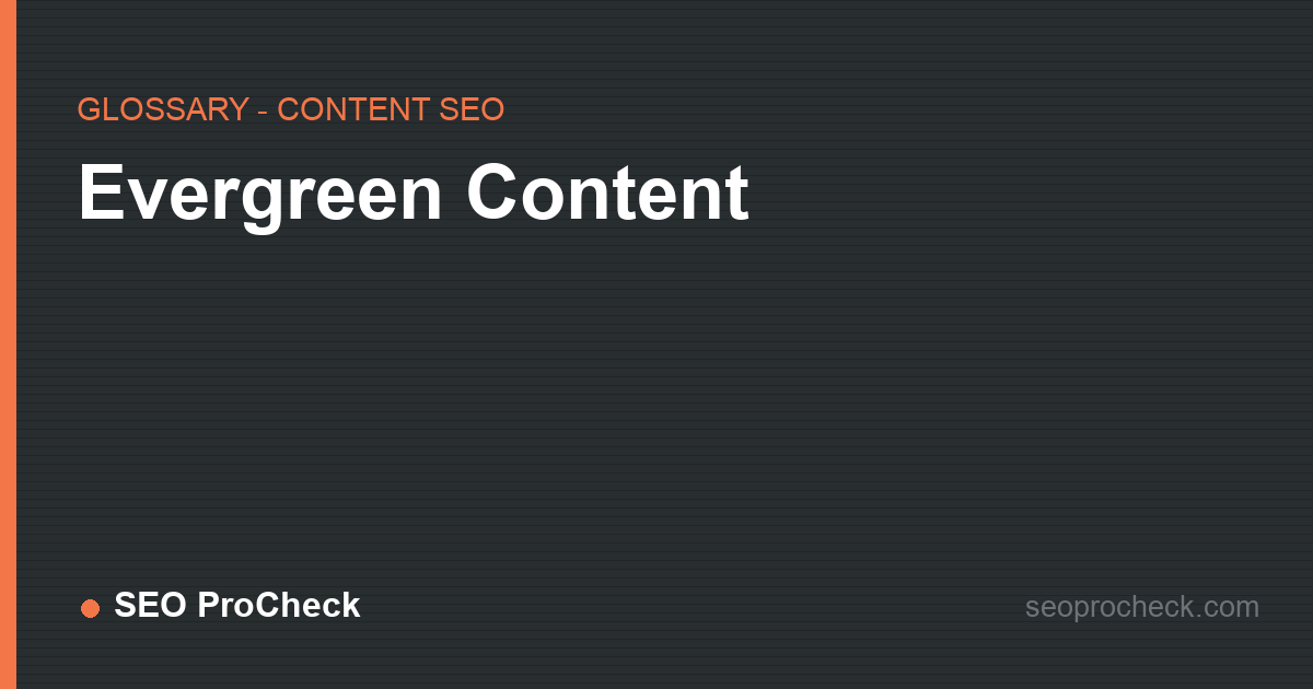 Evergreen content