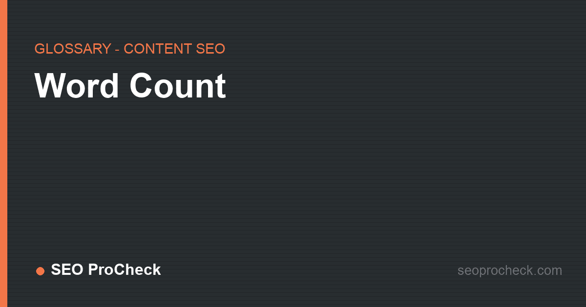 Word count