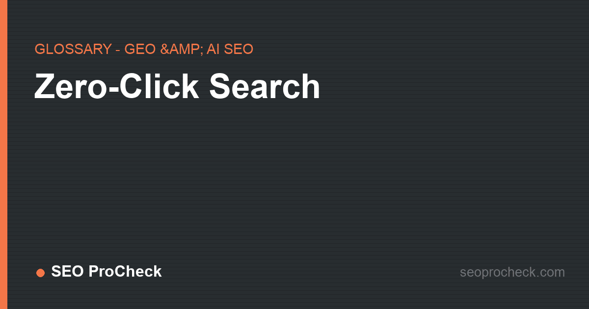 Zero-click search