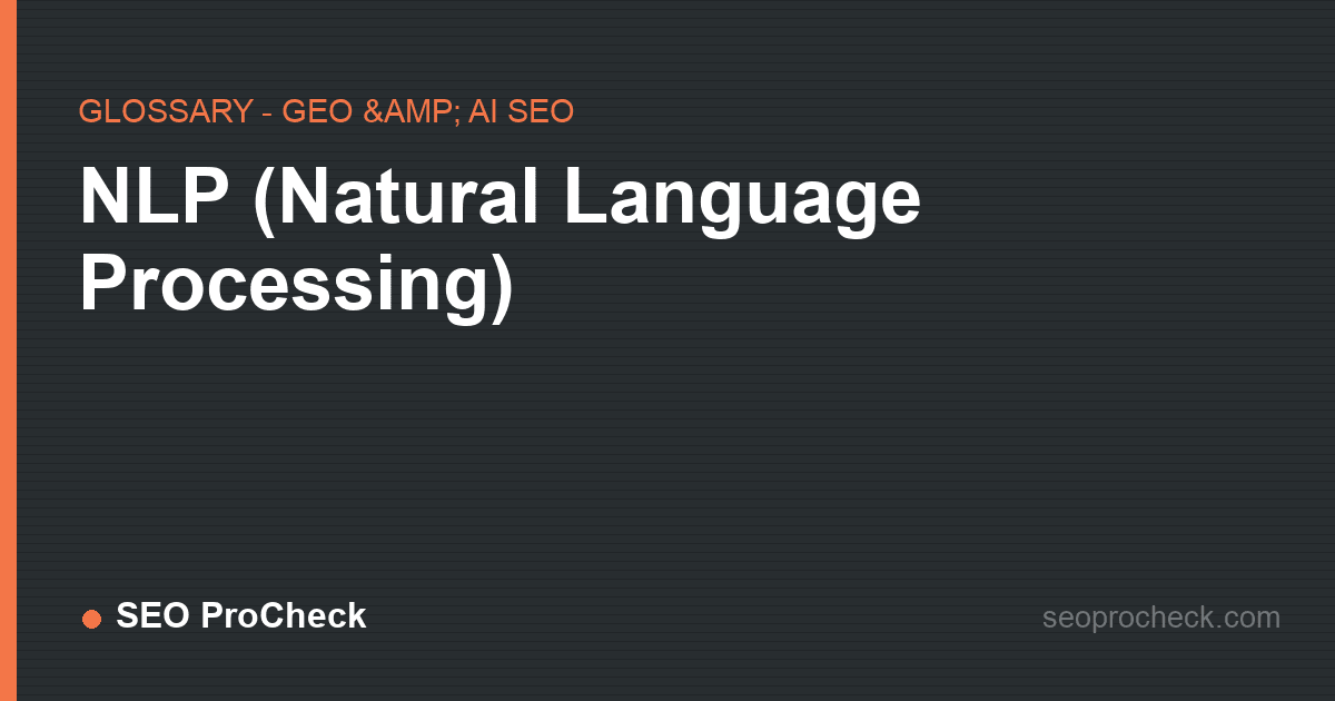 Nlp (natural language processing)