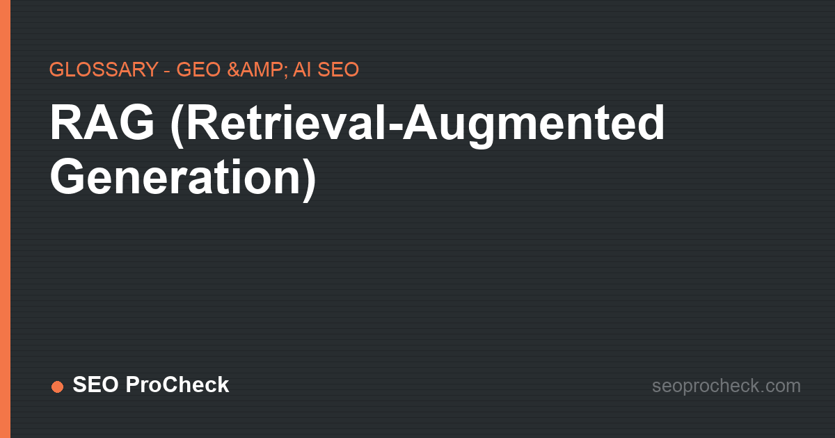 Rag (retrieval-augmented generation)