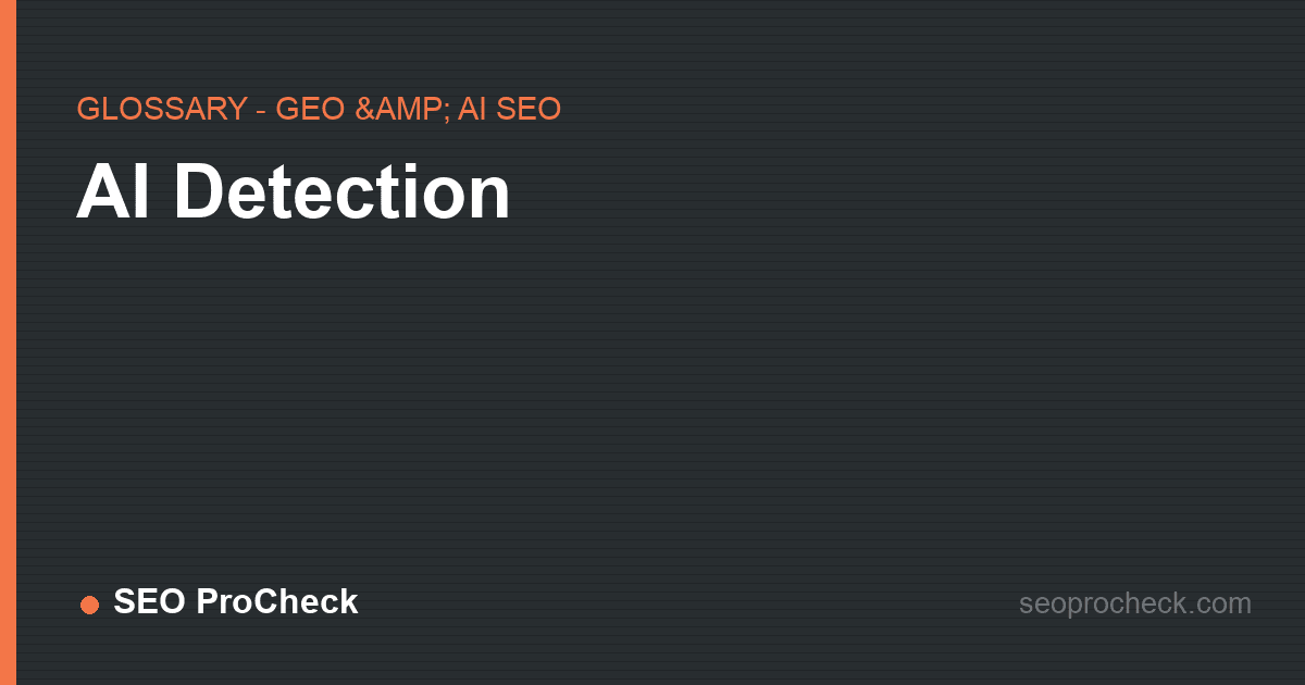 Ai detection