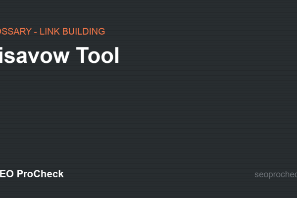 Disavow Tool