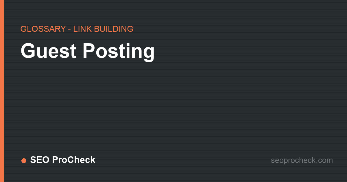 Guest posting