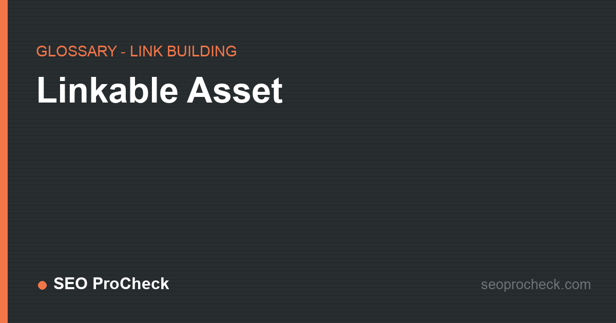 Linkable asset