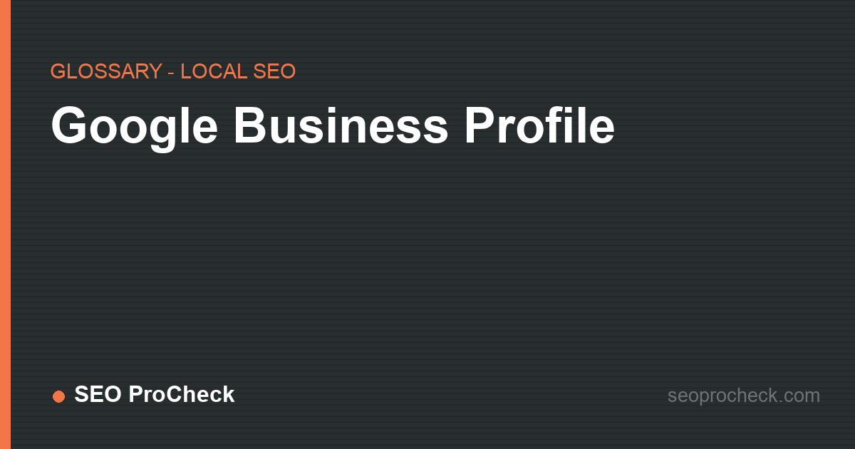 Google business profile