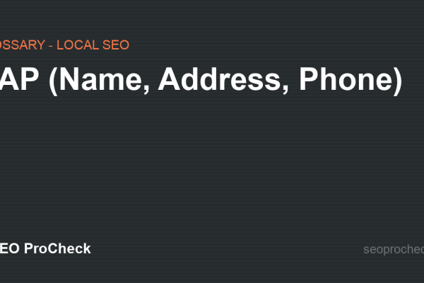 NAP (Name, Address, Phone)