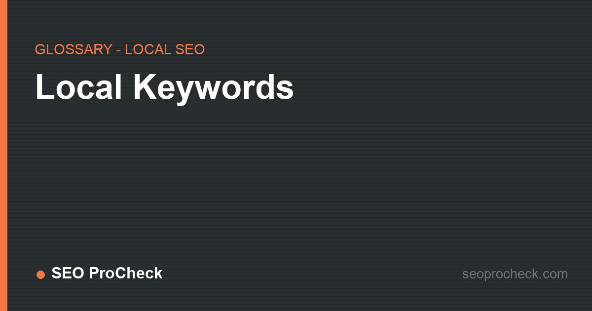 Local keywords