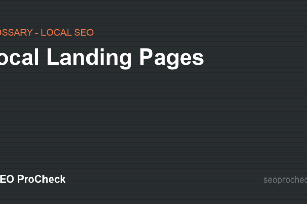 Local Landing Pages