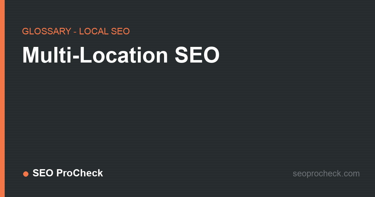 Multi-location seo