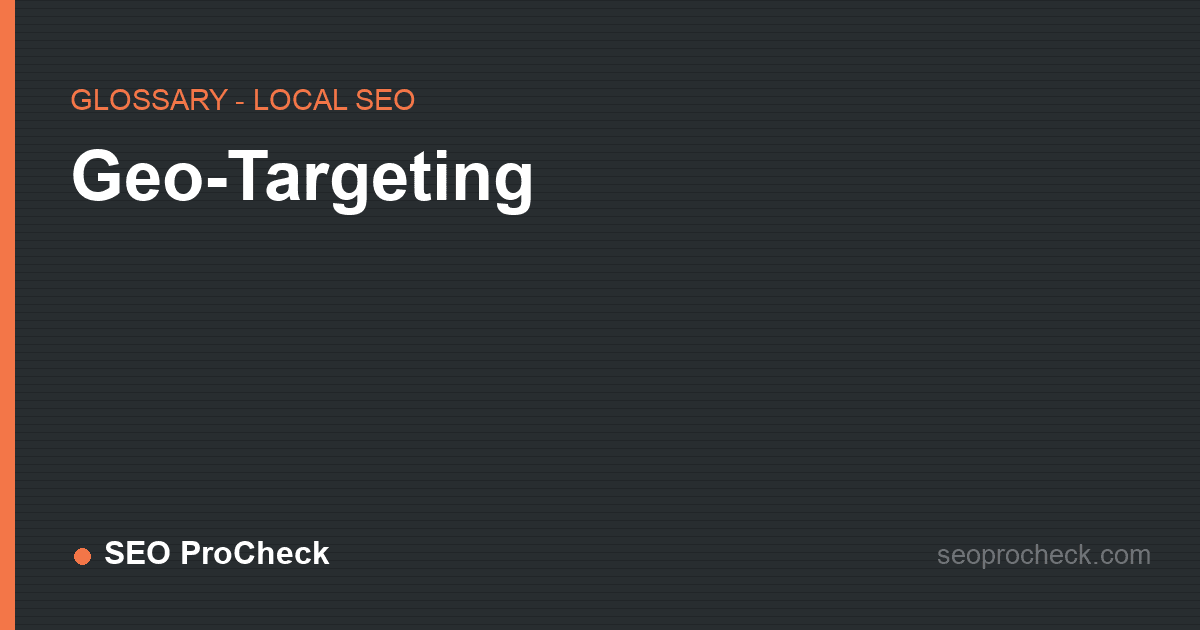 Geo-targeting