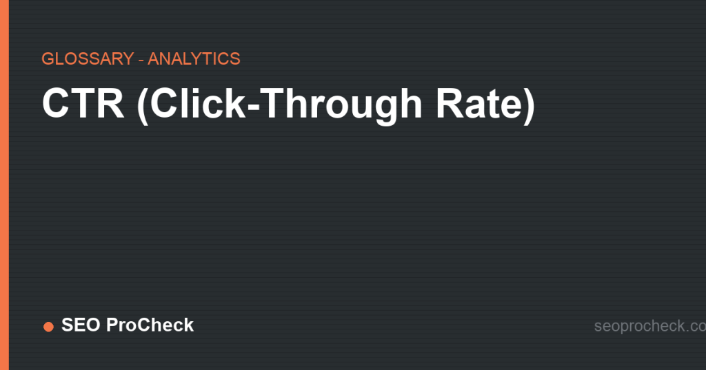 Ctr (click-through rate) 2 Ctr (click-through rate)