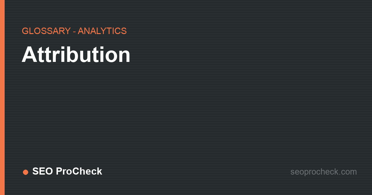 Attribution