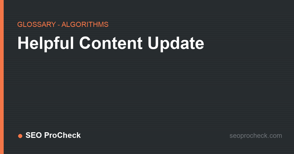 Helpful content update