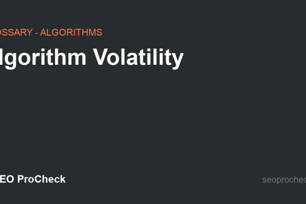 Algorithm Volatility