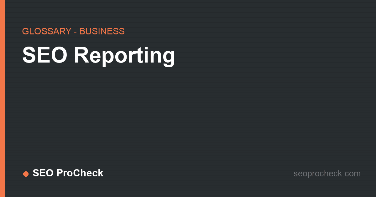 Seo reporting