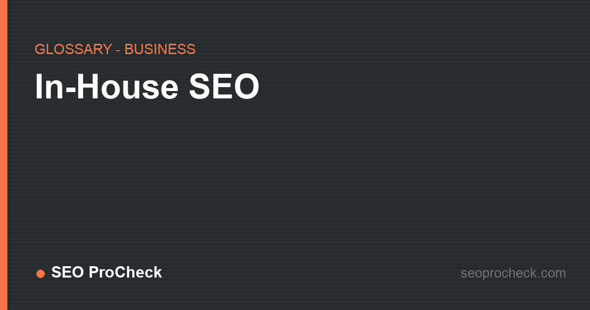 In-house seo