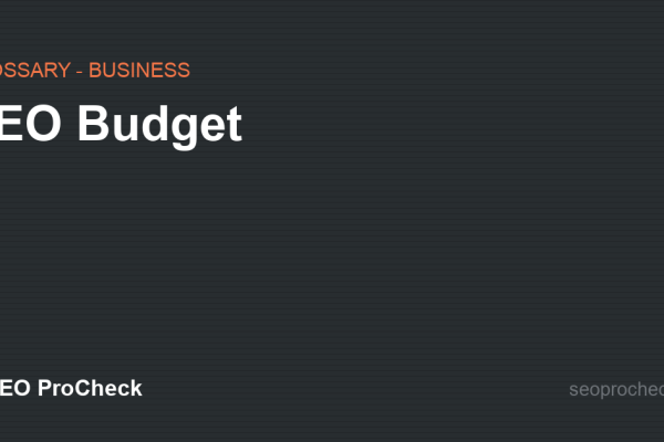 SEO Budget