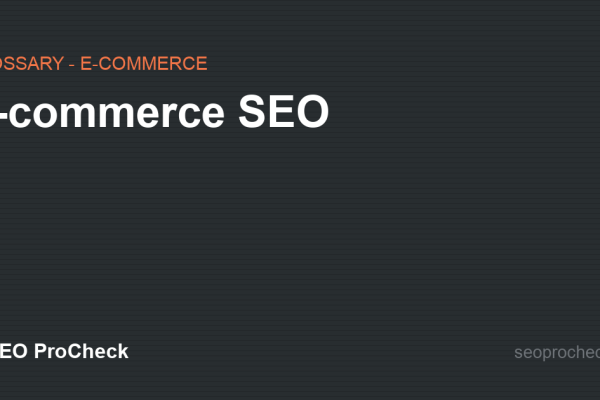 E-commerce SEO