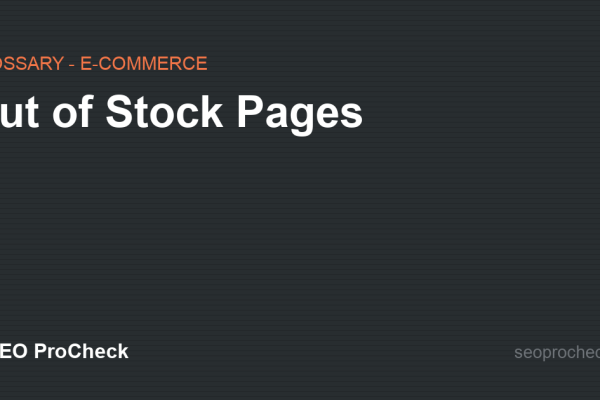 Out of Stock Pages