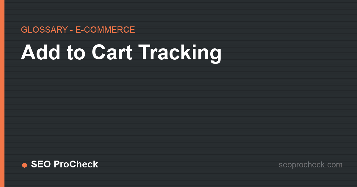 Add to cart tracking