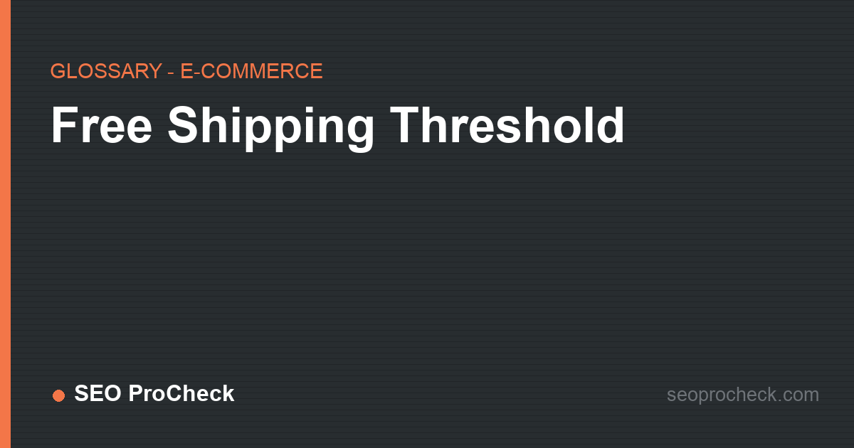 Free shipping threshold