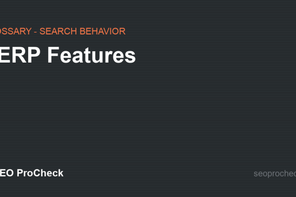 SERP Features