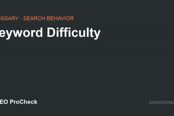 Keyword Difficulty