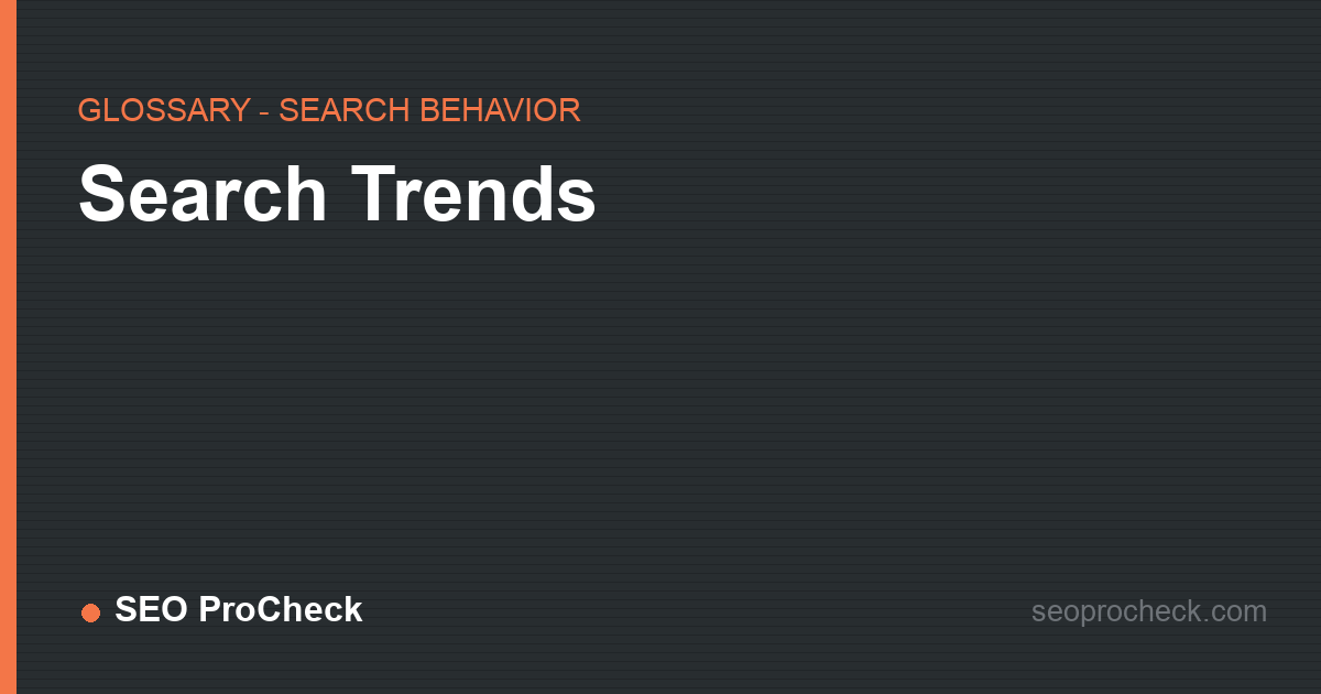 Search trends
