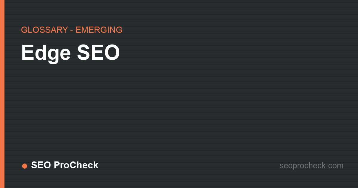 Edge seo