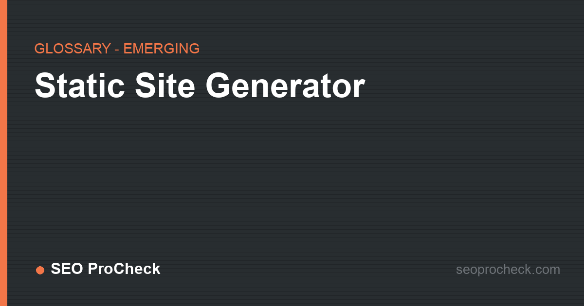 Static site generator