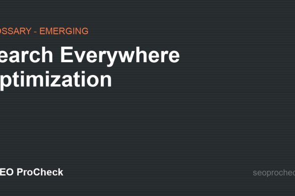 Search Everywhere Optimization
