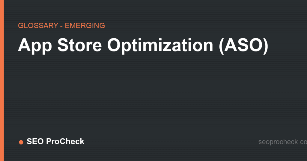 App store optimization (aso)