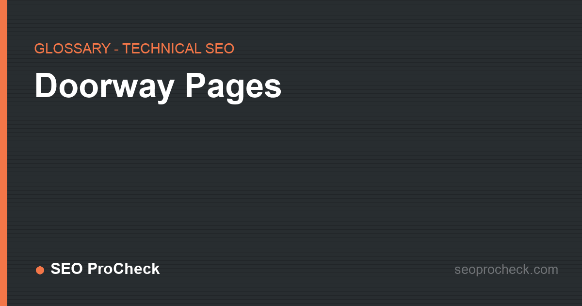 Doorway pages