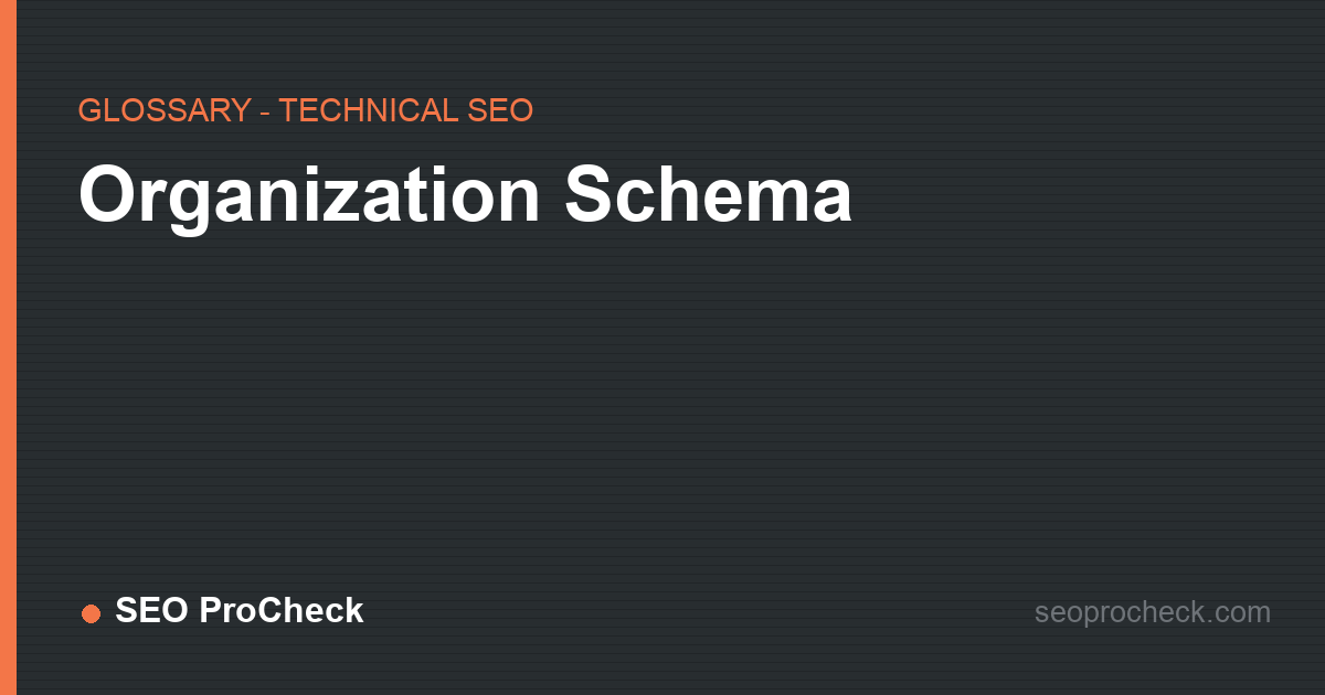 Organization schema