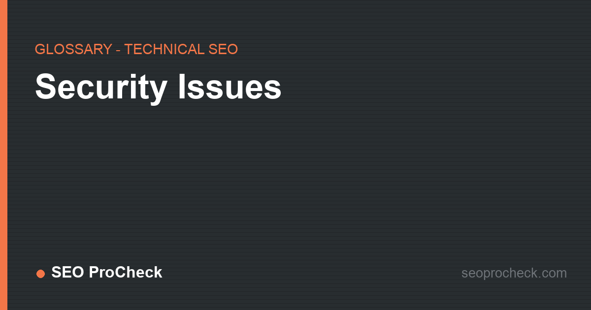 Security issues