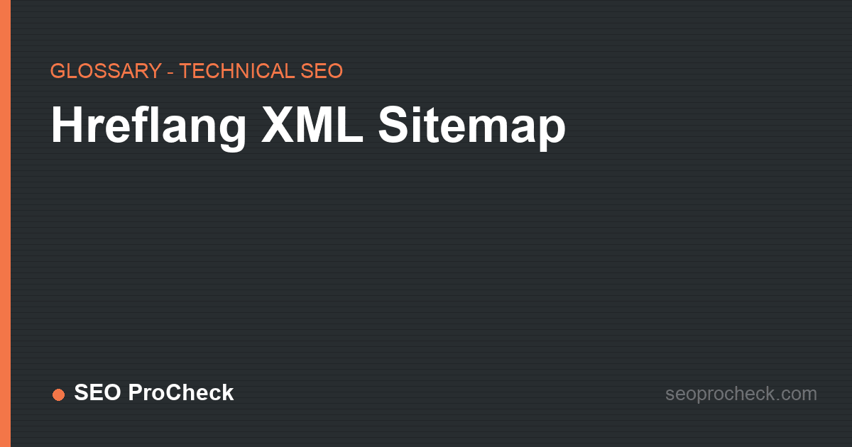 Hreflang xml sitemap