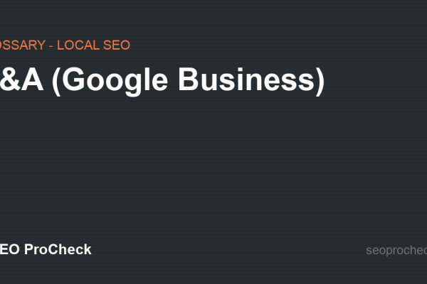 Q&A (Google Business)