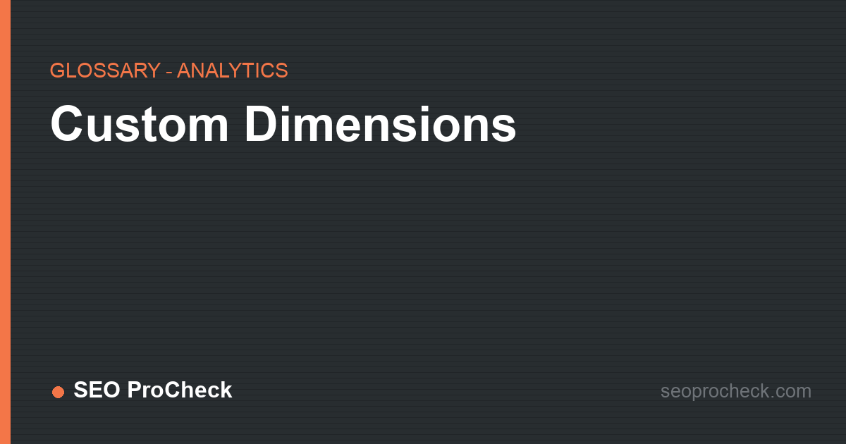Custom dimensions