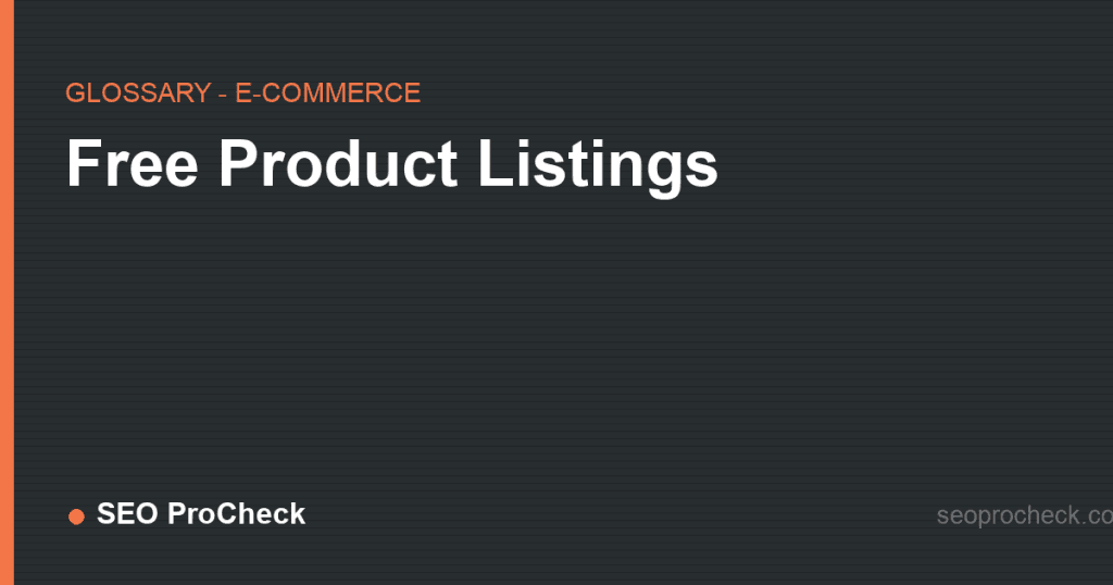 Free product listings 2 Free product listings