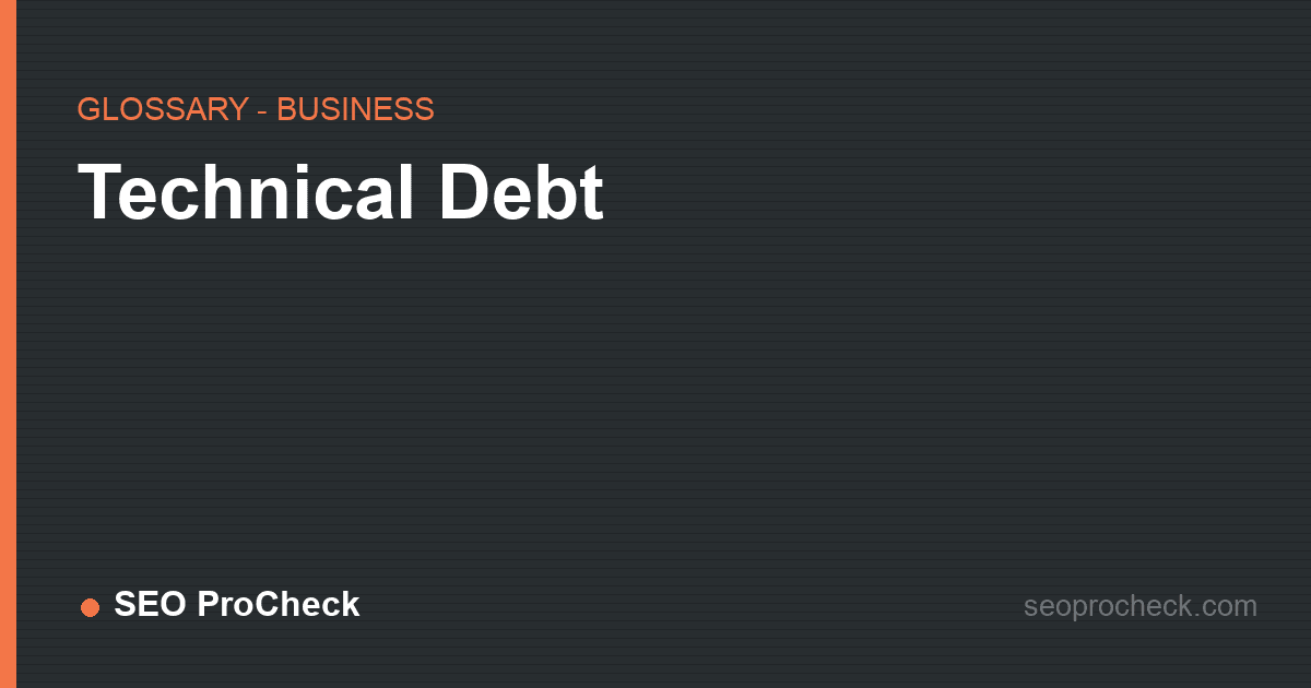 Technical debt